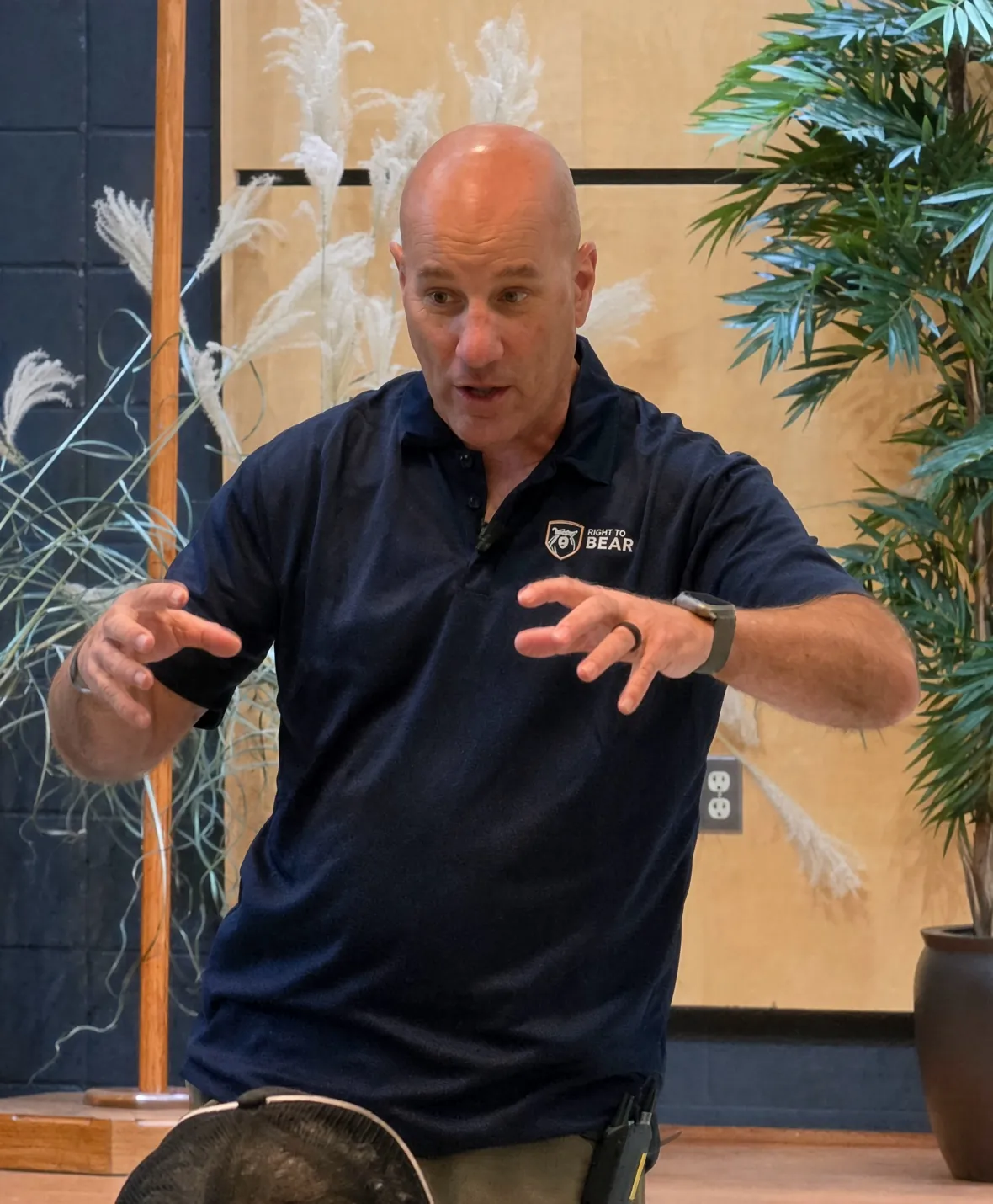 Right To Bear instructor Keith Graves teaching a safety class.